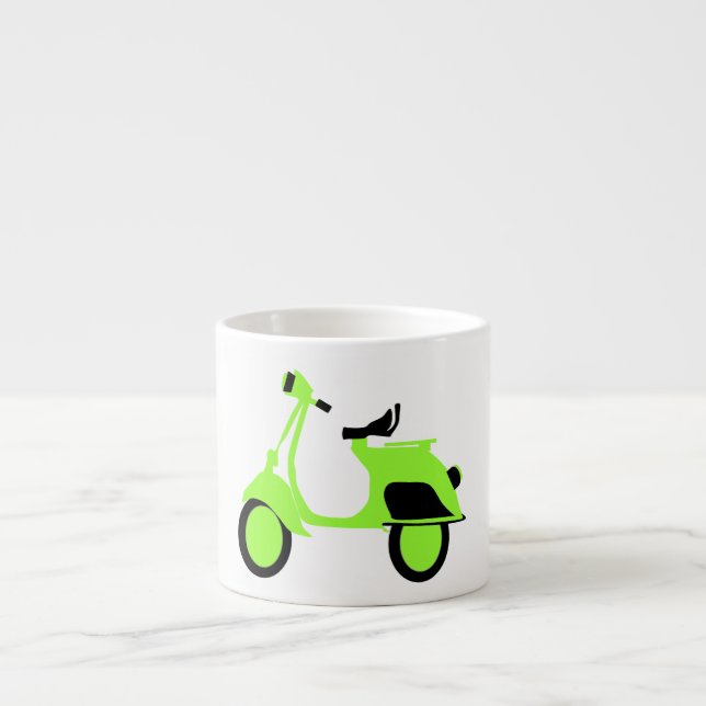 Sparkcykelgrönt Espressomugg (Framsidan)