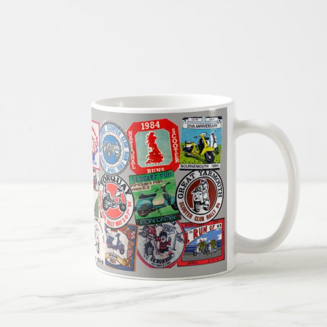 Sparkcykeln samlar lappar kaffemugg (Höger)