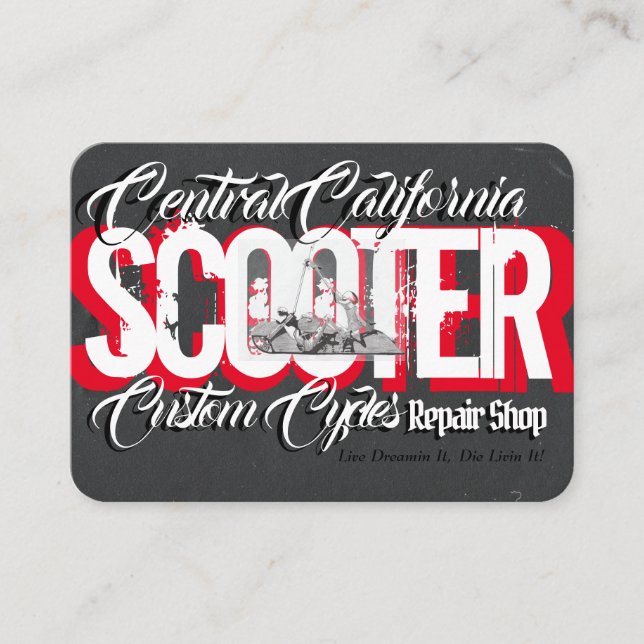 Sparkcyklar Visitkort (Framsida)