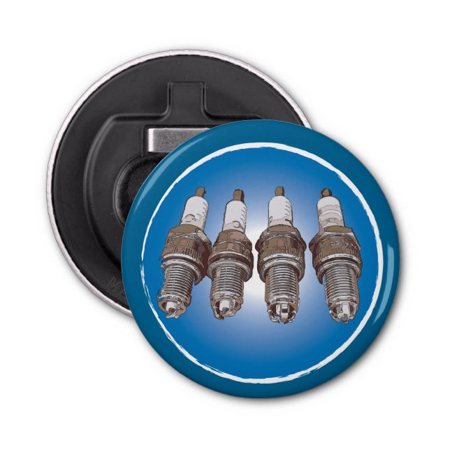 Sparken pluggar av motorn flasköppnare (Framsidan)