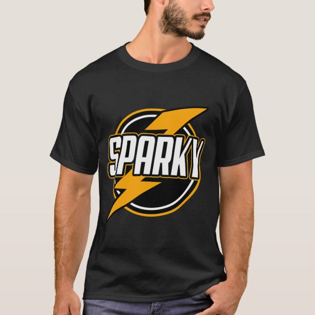 Sparkig elektriker t shirt (Framsida)