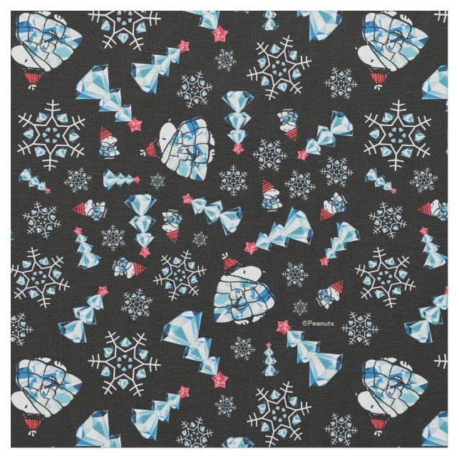 Sparkle and Shine! Snoopy Gemstone Winter Holiday Tyg (Närbild)