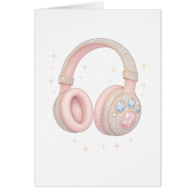 Sparkle Beats Hälsningskort (Framsidan)