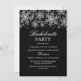 Sparkle Crystal Snöflinga Sjungmöfest Inbjudningar