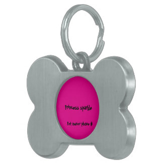 Sparkle dog tag personalized ID-bricka husdjur