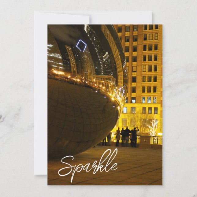 Sparkle Holiday Photography Card Tack Kort (Framsida)