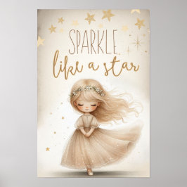 Sparkle like a star poster