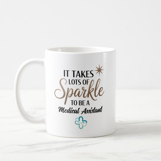Sparkle Medical Assistant Personlig Kaffemugg (Vänster)