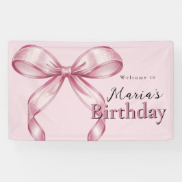 Sparkle Pink Coquette Bow 1st