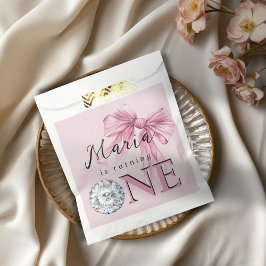 Sparkle Pink Coquette Bow 1st