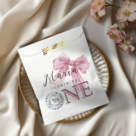 Sparkle Pink Coquette Bow 1st