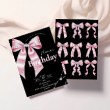 Sparkle Pink Coquette Bow 1st