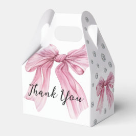 Sparkle Pink Coquette Bow 1st Presentaskar