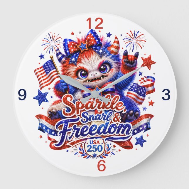 Sparkle, Snarl, Freedom (minnessak) Stor Klocka (Framsida)