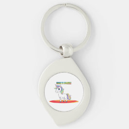 Sparkle Squad Leader Swirl Silverfärgad Nyckelring