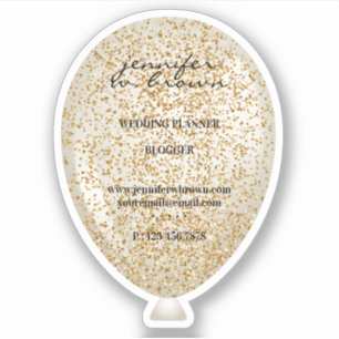 Sparkle-struktur för ballongglitter klistermärken