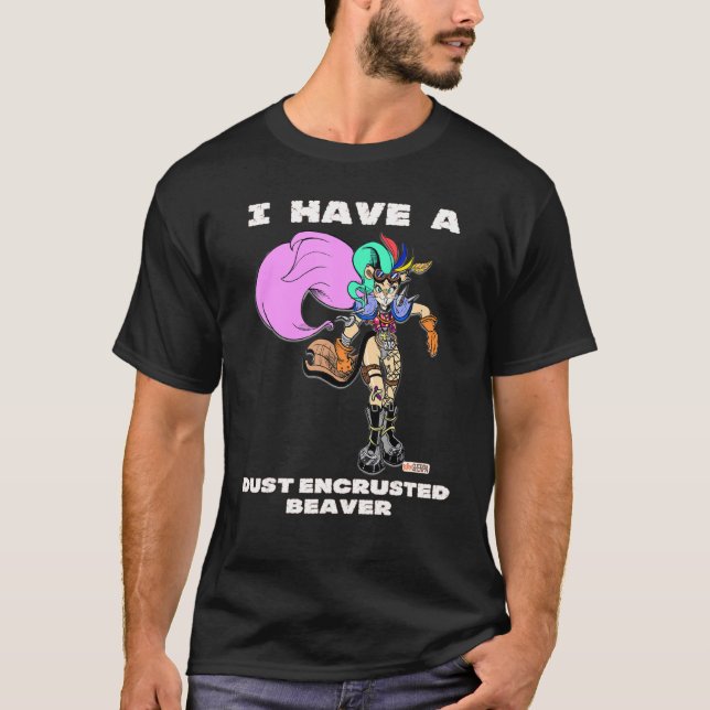 Sparklepony Dusty Beaver T Shirt (Framsida)