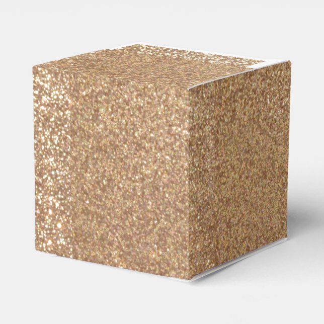 Sparkler av Glitter, Bright koppar Presentaskar (Baksidan Sidan)