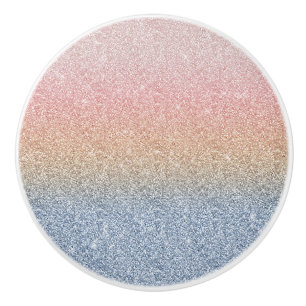 Sparkler av  Ro Guld Blue Ombre Glitter Knopp
