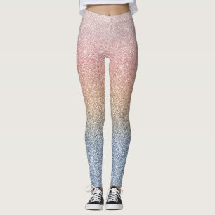 Sparkler av  Ro Guld Blue Ombre Glitter Leggings