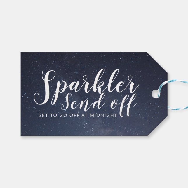 Sparkler Avskedsetiketter Presentetikett (Framsidan (Horisontell))