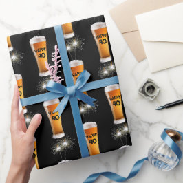 Sparkler i 40:e födelsedagsglaset presentpapper