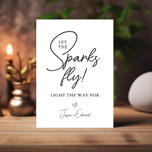 Sparkler skickar bort sparkarna, blankt