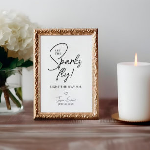 Sparkler skickar bort sparkarna, blankt