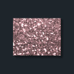 Sparklerna ro Guld Faux Glitter Canvastryck<br><div class="desc">Glamorös stor faux glitter i ro guld. OBSERVERA: Det här är platt tryckt grafik - inga upphöjda delar.</div>