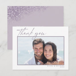 Sparkles Bröllop Tack Mauve ID889 Kort