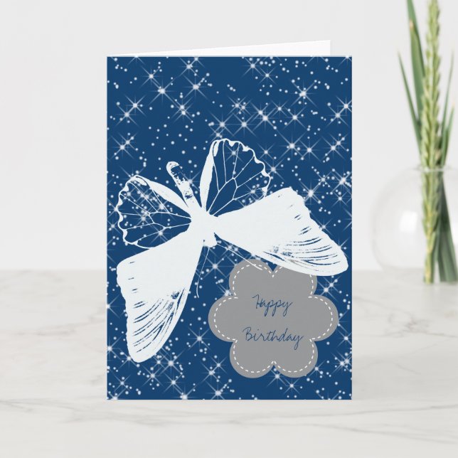 Sparkles Butterfly Kort (Framsida)