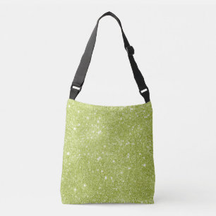 Sparkles för limefruktgröntglitter axelväska