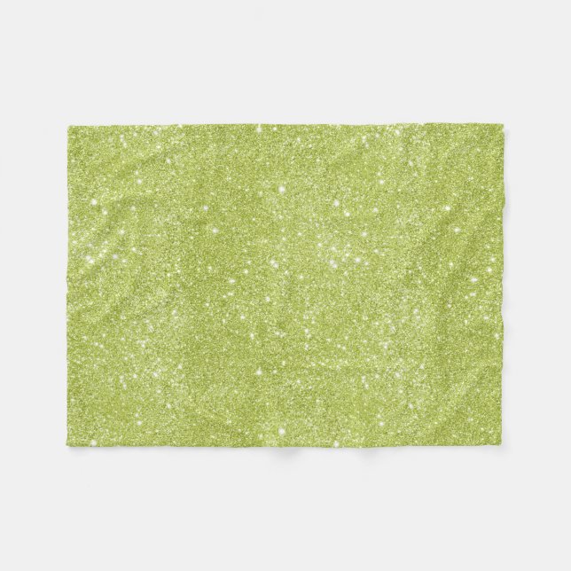 Sparkles för limefruktgröntglitter fleecefilt (Framsidan (Horisontell))