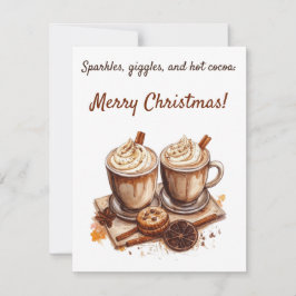 Sparkles, Giggles och Hett Cocoa: God jul Inbjudningar