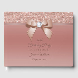 Sparkles & Glamor, Ro Guld Födelsedagsfest Gästböcker