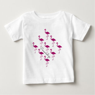 Sparkles i lågflamingo i Rosa glitter Tee Shirt