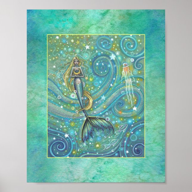 Sparkles Mermaid Affisch av Molly Harrison (Framsidan)