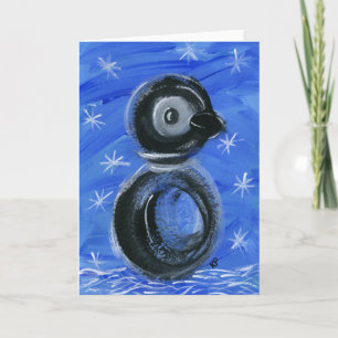 Sparkles Penguin Helgkort