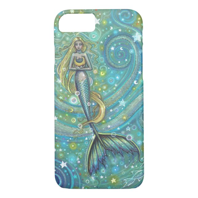 Sparkles Sjöjungfru Art Fantasy Design Case-Mate iPhone Skal (Baksida)