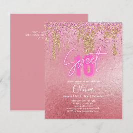 Sparkles Sweet16 Rosa Glittery Birthday