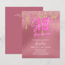 Sparkles Sweet16 Söt 16-års tjej Flicka Rosa Födel
