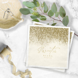 Sparkles Sweet sixteen Guld ID912 Pappersservett