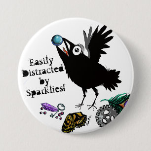 Sparklies Raven har lätt distraherats Knapp