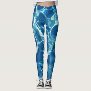 Sparkling blåttvatten leggings