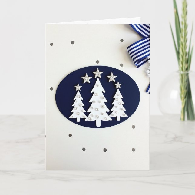 Sparkling Christmas Tree Card Kort (Framsida)