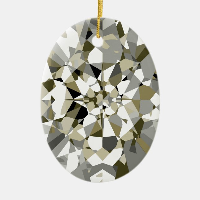Sparkling diamantprydnad julgransprydnad keramik (Framsidan)