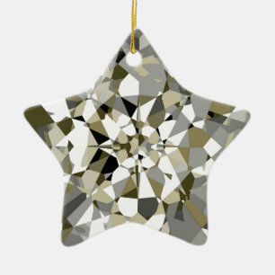 Sparkling diamantstjärnaprydnad julgransprydnad keramik