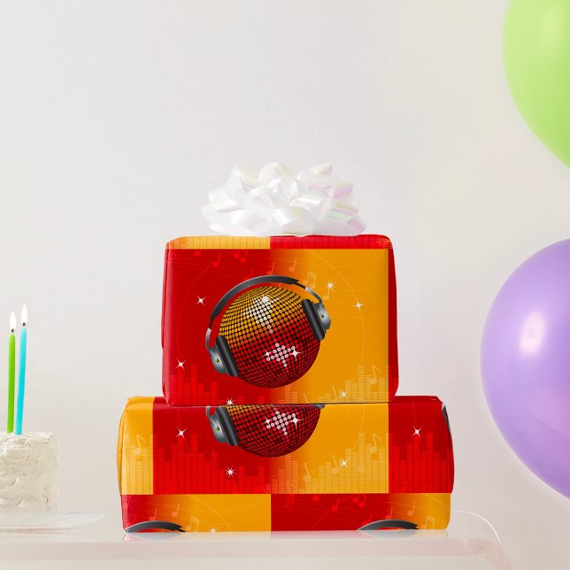 Sparkling Disco Boll Presentpapper (Skapare uppladdad)