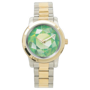 Sparkling faux "Peridot ", Armbandsur