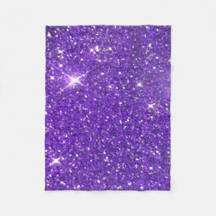 Sparkling glitterGlitz för moderiktiga lilor Fleecefilt